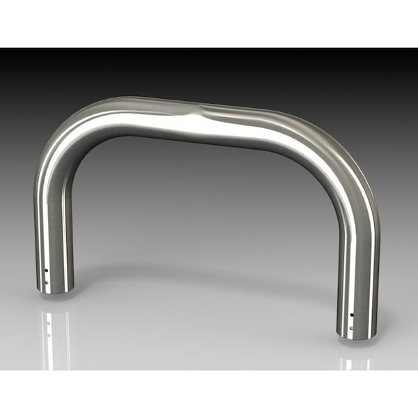 J Profile Tube, 19.69 in. H x 11.81 in. W x 2.36 in. L, 304 Stainless Steel